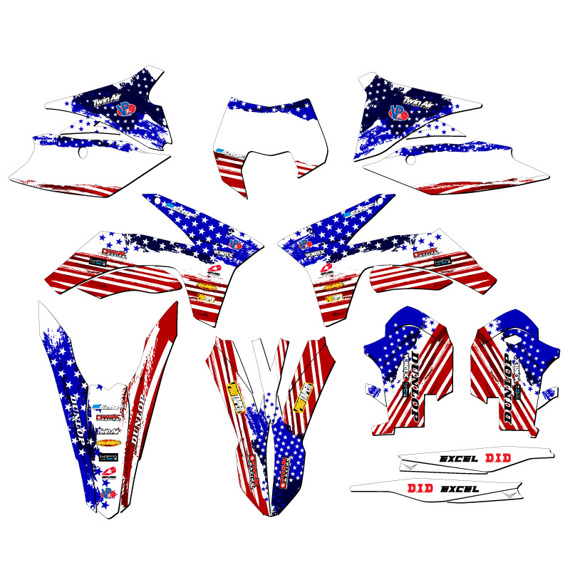 XCF-W MERICA EE. UU. 2012-2013 kit de gráficos Senge compatible con KTM - Imagen 5 de 10