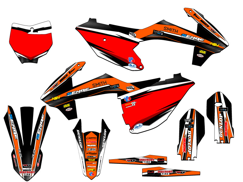2018-2023 SX 85 VIGOR Orange Senge Graphics Kit Compatible with KTM - Picture 5 of 10