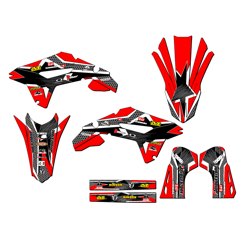 2022-2023 CRF 250 R PODIUM Red Senge Graphics Kit Compatible with Honda - Picture 2 of 10
