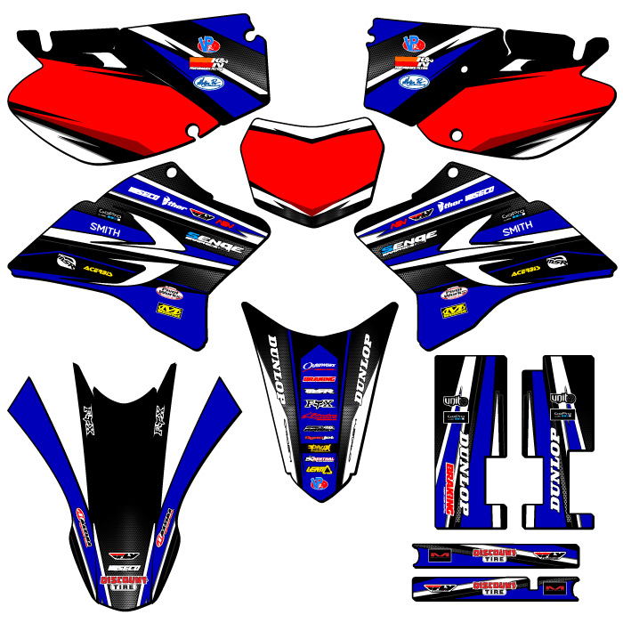 2005-2022 TTR 230 VIGOR Blue Senge Graphics Kit Compatible with Yamaha - Picture 5 of 10
