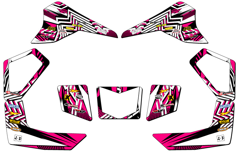 Kit de Gráficos All Years LT 80 MAYHEM Pink Senge Compatible con Suzuki - Imagen 2 de 7