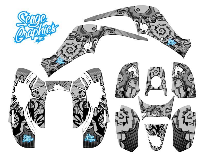 Kit de Gráficos Senge Blanco Todos los Años 50/90 ZANY Compatible con DRR - Imagen 2 de 7