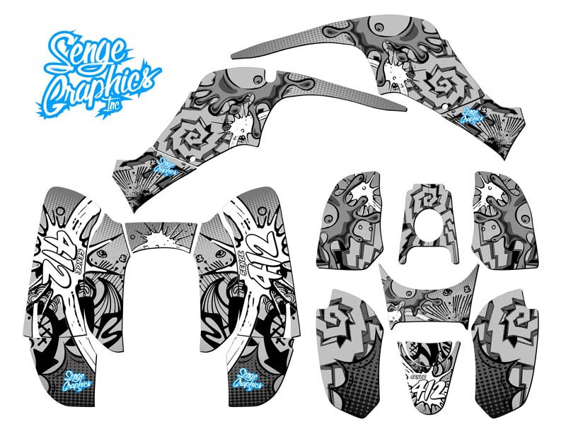 Kit de Gráficos Senge Blanco Todos los Años 50/90 ZANY Compatible con DRR - Imagen 5 de 7