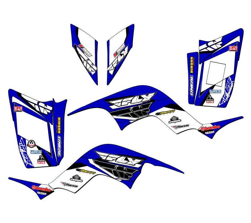 Kit de Gráficos All Years RAPTOR 90 13 FLY Blue Senge Compatible con Yamaha - Imagen 2 de 7