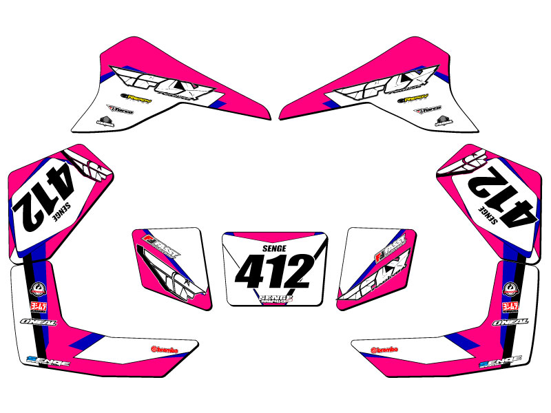 Kit de Gráficos All Years LT 80 13 FLY Pink Senge Compatible con Suzuki - Imagen 5 de 7