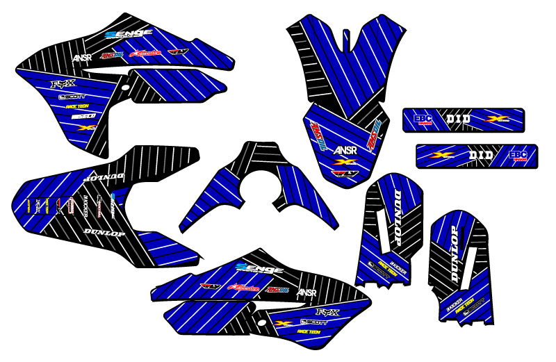 Kit de gráficos Blue Senge 2018-2022 YZ 65 RACE SERIE COMPATIBLE CON Yamaha - Imagen 2 de 10