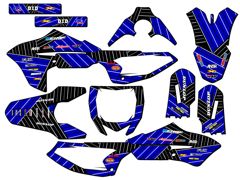 Kit de gráficos Blue Senge 2018-2022 YZ 65 RACE SERIE COMPATIBLE CON Yamaha - Imagen 5 de 10