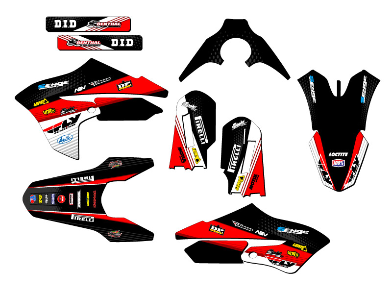 Kit de gráficos Black Senge 2018-2022 YZ 65 RICOCHET compatible con Yamaha - Imagen 2 de 10