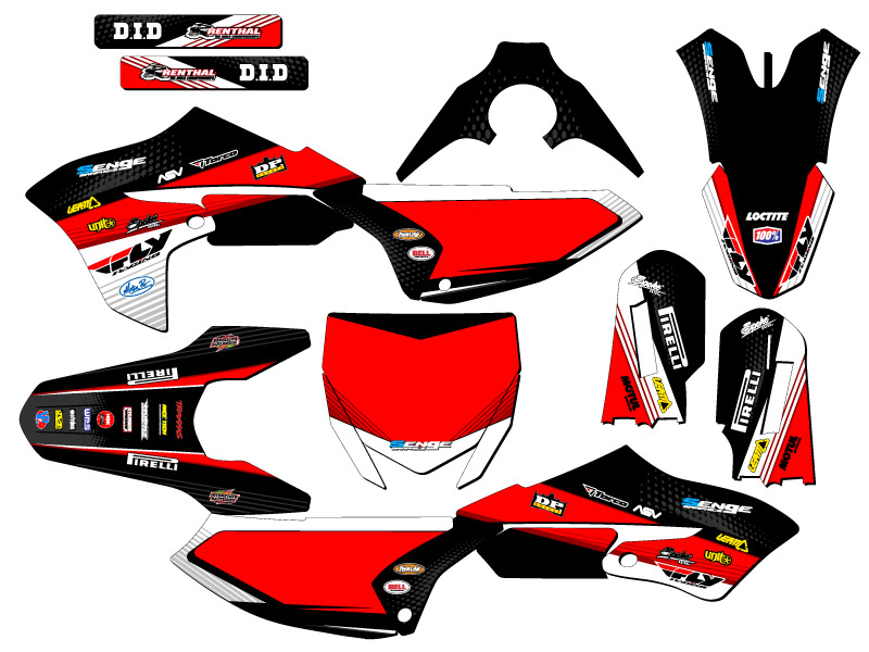 Kit de gráficos Black Senge 2018-2022 YZ 65 RICOCHET compatible con Yamaha - Imagen 5 de 10