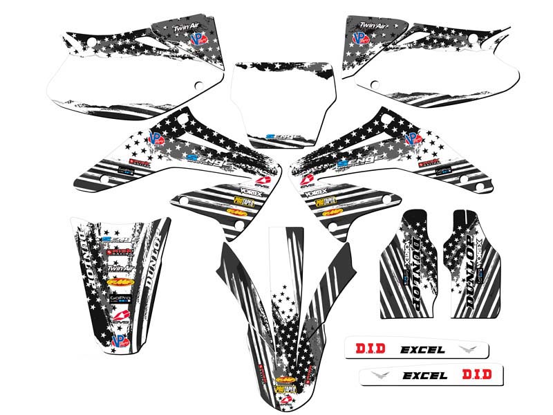 2002-2004 CRF 450 R MERICA Grey Senge Graphics Kit Compatible with Honda - Bild 5 von 10