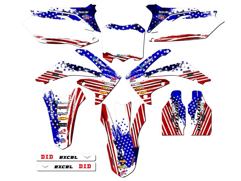 CRF 250 R 2010-2013 MERICA EE. UU. Senge Graphics Kit compatible con Honda - Imagen 8 de 10