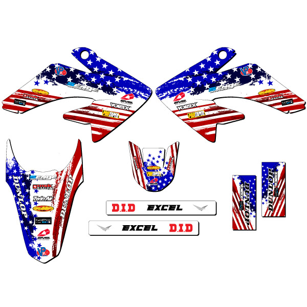 Kit de gráficos CRF 80 MERICA EE. UU. Senge 2011-2016 compatible con Honda - Imagen 5 de 10