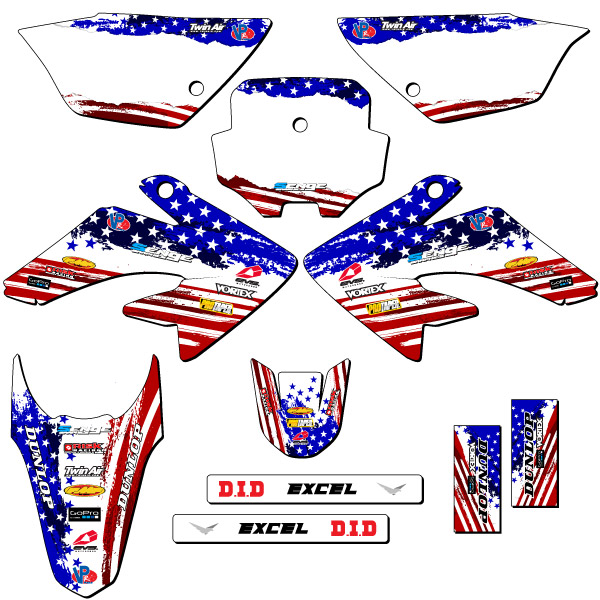 Kit de gráficos CRF 80 MERICA EE. UU. Senge 2011-2016 compatible con Honda - Imagen 8 de 10
