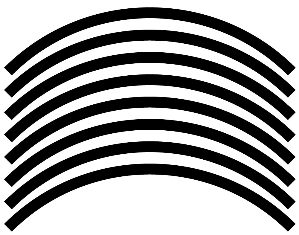 PIN STRIPE RIM PROTECTOR DECALS Senge Graphics - Picture 93 of 122