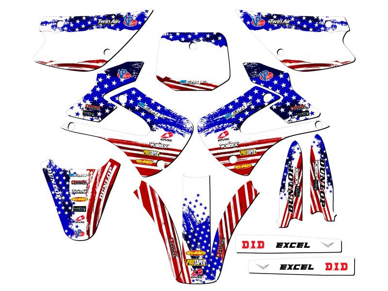 KX 85 MERICA 2001-2013 EE. UU. Senge Graphics Kit compatible con Kawasaki - Imagen 5 de 10