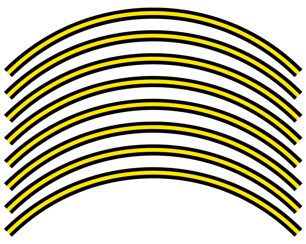 PIN STRIPE RIM PROTECTOR DECALS Senge Graphics - Picture 118 of 122