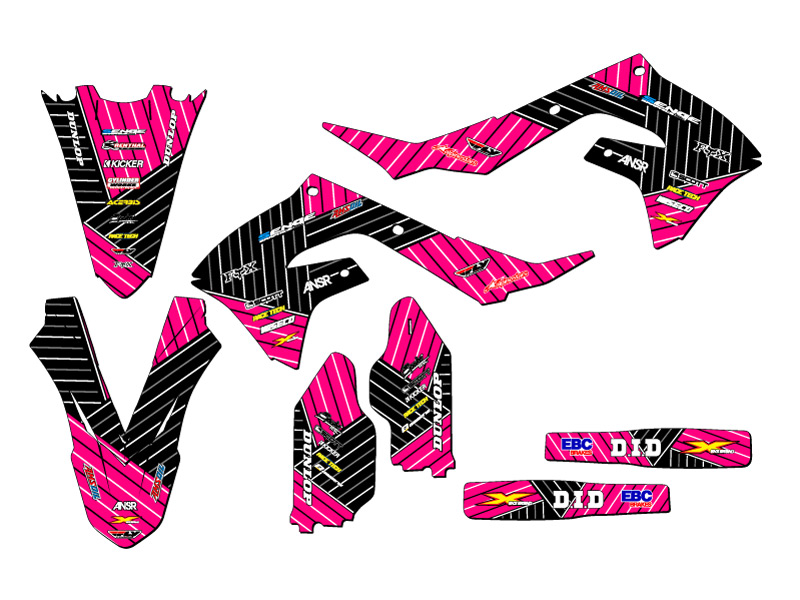 2022 KX 450 SR RACE SERIES Pink Senge Graphics Kit Compatible with Kawasaki - Bild 2 von 10