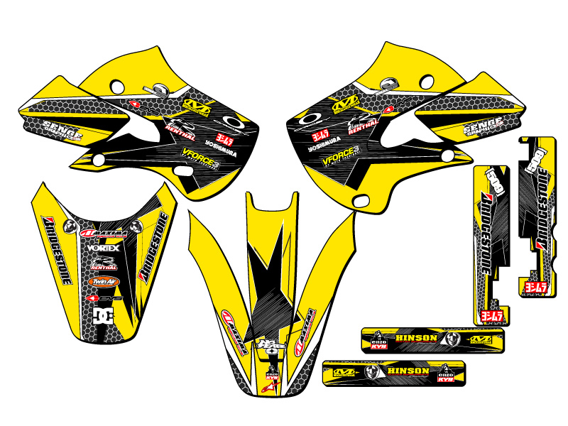Kit Gráficos Senge Amarillo Todos los Años RM 65 PODIUM Compatible con Suzuki - Imagen 2 de 10