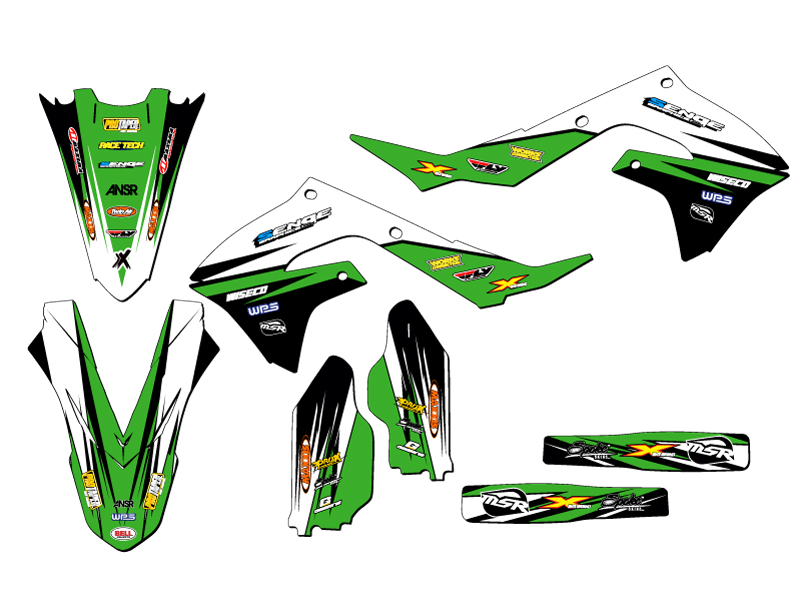 2022 KX 450 SR VELOCITY Green Senge Graphics Kit Compatible with Kawasaki - Picture 2 of 10
