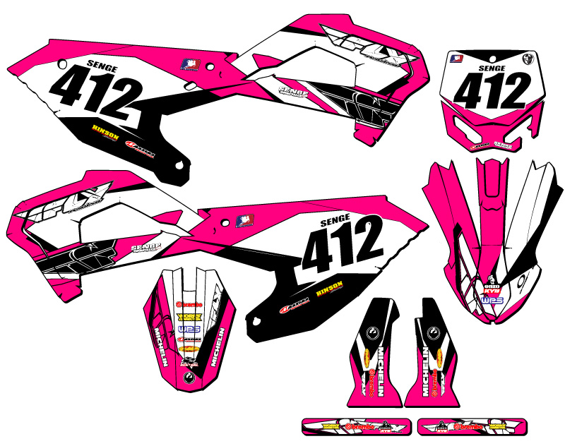2022 CX 65 13 FLY Pink Senge Graphics Kit compatible con Cobra - Imagen 8 de 10