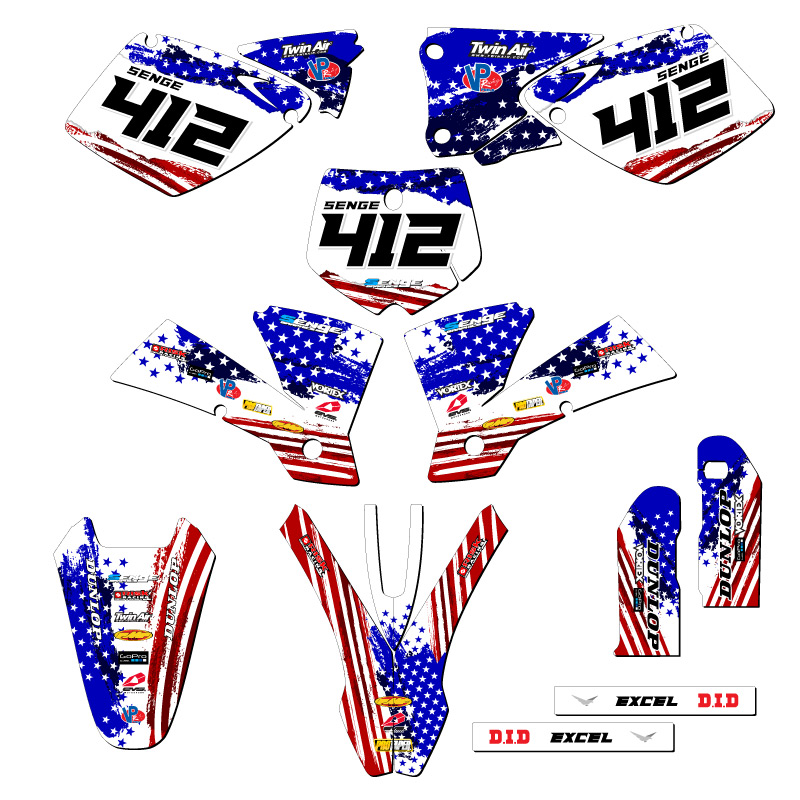 2002 SX MERICA Usa Senge Graphics Kit Compatible with KTM - Picture 8 of 10