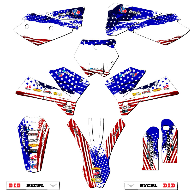 2005-2006 SX MERICA Usa Senge Graphics Kit Compatible with KTM - Picture 5 of 10