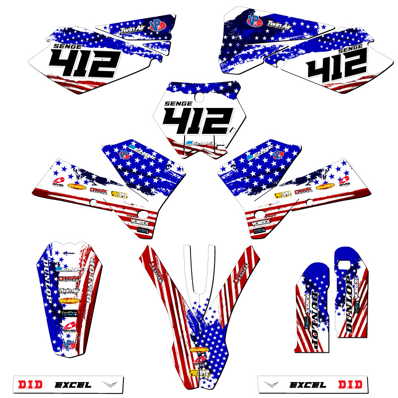 2005-2006 SX MERICA Usa Senge Graphics Kit Compatible with KTM - Picture 8 of 10