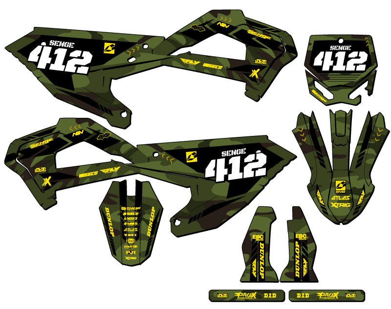Kit de gráficos Green Senge 2022 CX 65 APACHE compatible con Cobra - Imagen 8 de 10