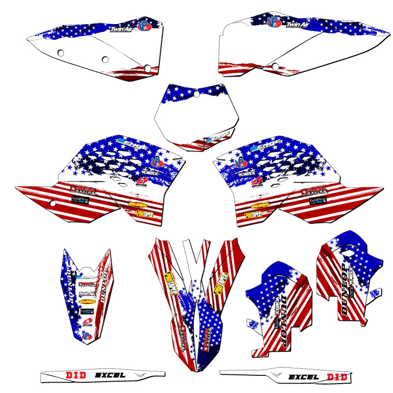 2007-2010 SX MERICA Usa Senge Graphics Kit Compatible with KTM - Picture 5 of 10