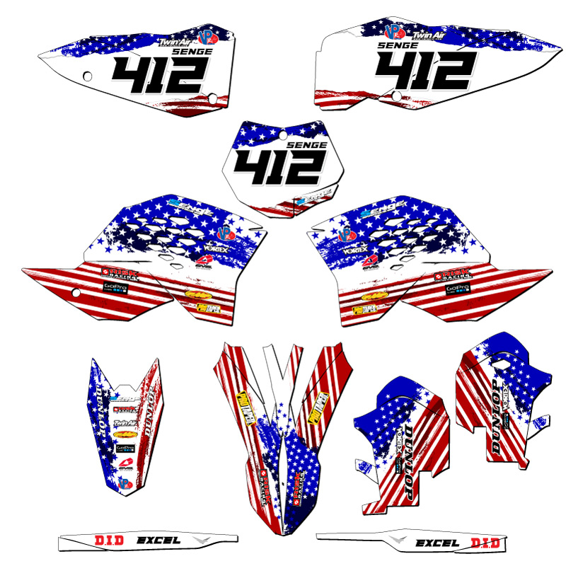 2007-2010 SX MERICA Usa Senge Graphics Kit Compatible with KTM - Picture 8 of 10