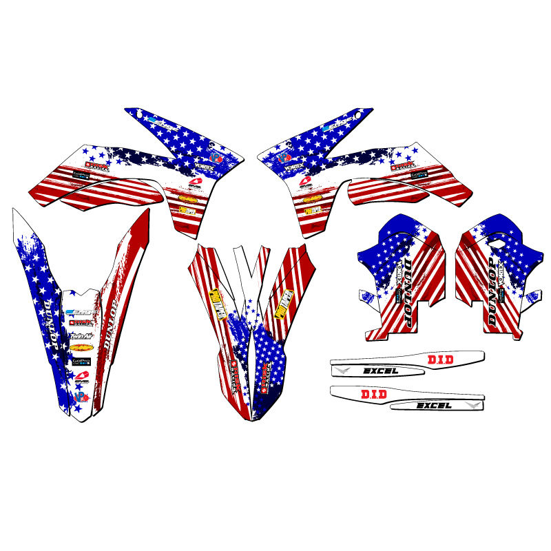 2011-2012 SX MERICA Usa Senge Graphics Kit Compatible with KTM - Picture 2 of 10