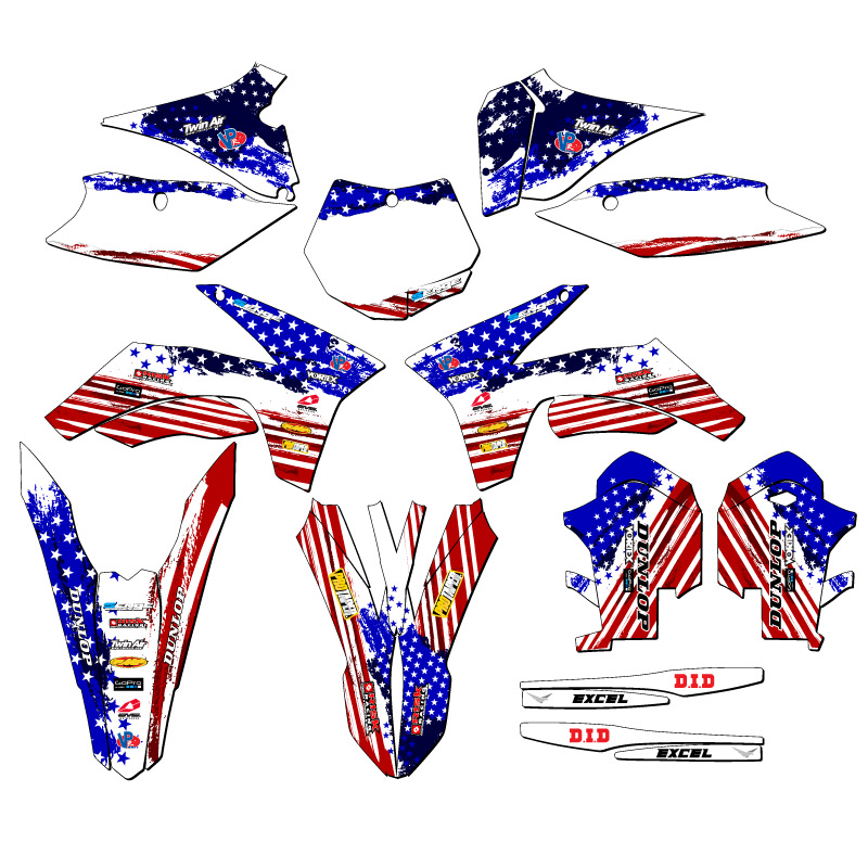 2011-2012 SX MERICA Usa Senge Graphics Kit Compatible with KTM - Picture 5 of 10
