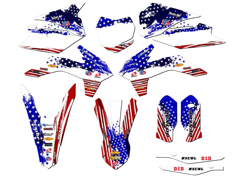 SX MERICA EE. UU. 2015 kit de gráficos Senge compatible con KTM - Imagen 5 de 10