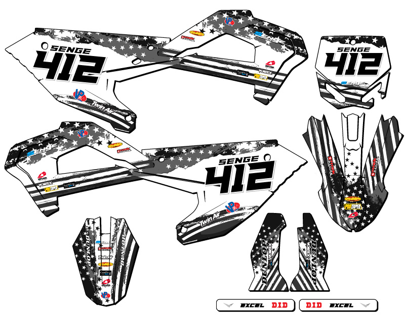 Kit de gráficos Senge gris 2022 CX 65 MERICA compatible con Cobra - Imagen 8 de 10