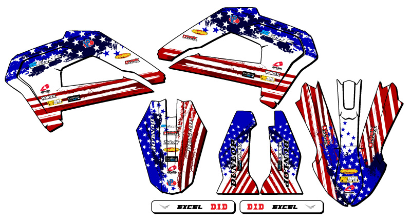 2022 CX 65 MERICA Usa Senge Graphics Kit Compatible with Cobra - Picture 2 of 10