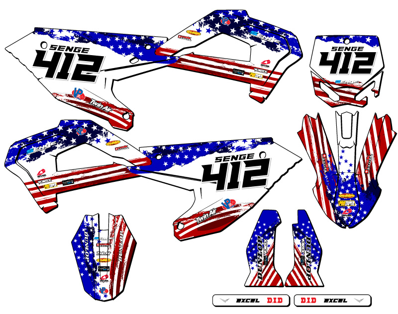 2022 CX 65 MERICA Usa Senge Graphics Kit Compatible with Cobra - Picture 8 of 10