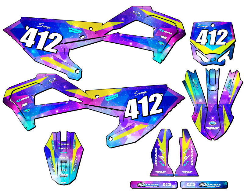 Kit de gráficos CX 65 SPACE KADET Galaxy Senge 2022 compatible con Cobra - Imagen 8 de 10