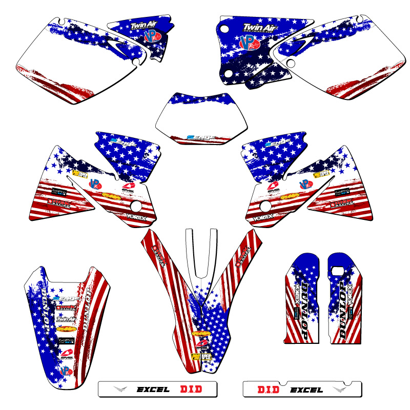 1998-2000 EXC MERICA Usa Senge Graphics Kit Compatible with KTM - Picture 5 of 10
