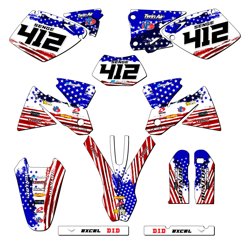 1998-2000 EXC MERICA Usa Senge Graphics Kit Compatible with KTM - Picture 8 of 10