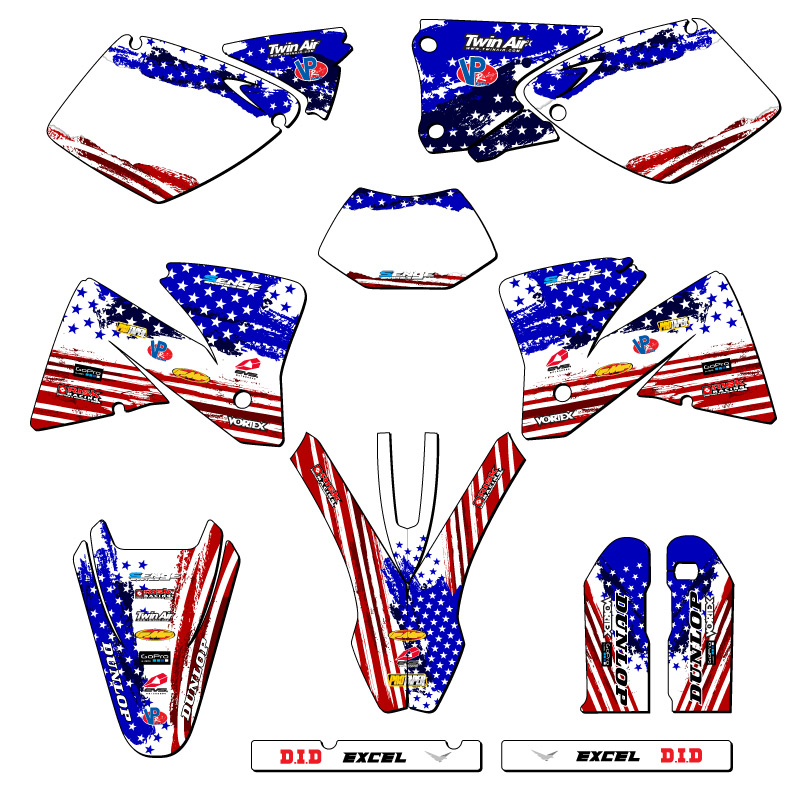 2001-2002 EXC MERICA Usa Senge Graphics Kit Compatible with KTM - Picture 5 of 10