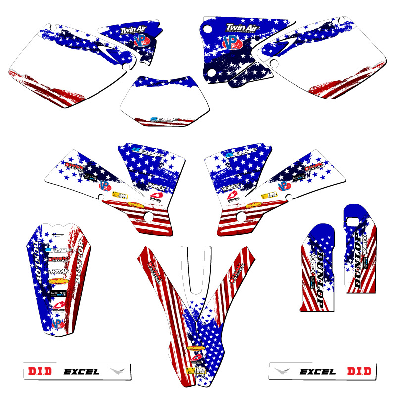 2003 EXC MERICA Usa Senge Graphics Kit Compatible with KTM - Foto 5 di 10
