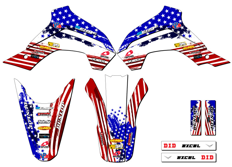 KLX 140 G 2019-2020 EE. UU. kit de gráficos Senge compatible con Kawasaki - Imagen 2 de 10