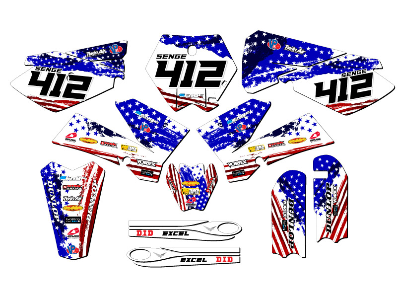 Kit de gráficos Senge 2006-2012 SX 85 MERICA EE. UU. compatible con KTM - Imagen 8 de 10