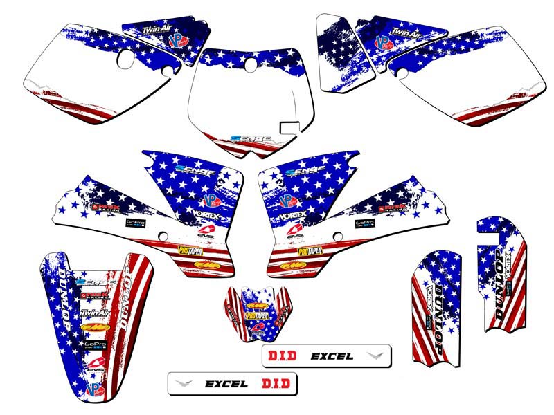 2002-2008 SX 65 MERICA Usa Senge Graphics Kit Compatible with KTM - Picture 5 of 10