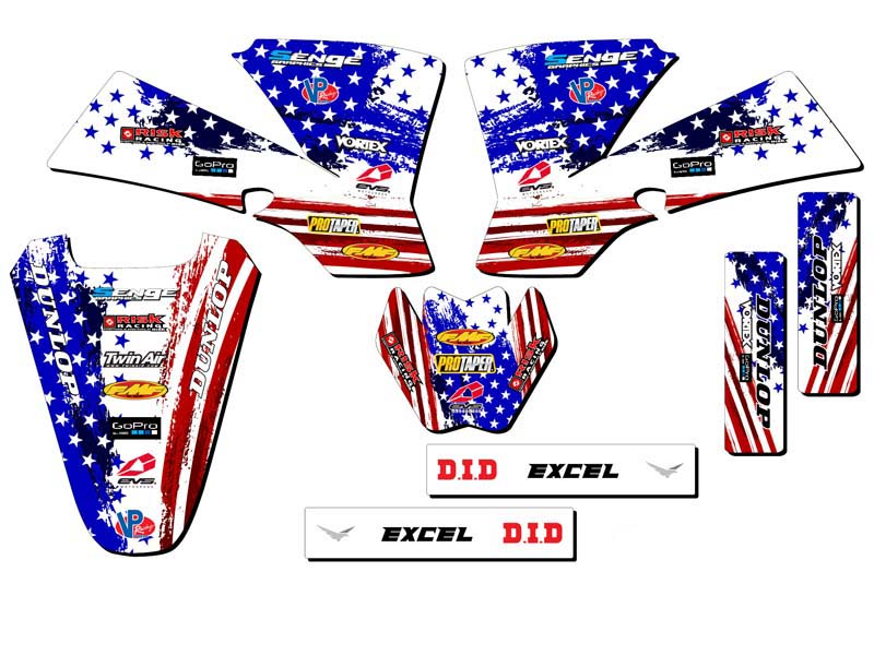 SX 50 MERICA 2002-2008 EE. UU. Senge Graphics Kit compatible con KTM - Imagen 2 de 10