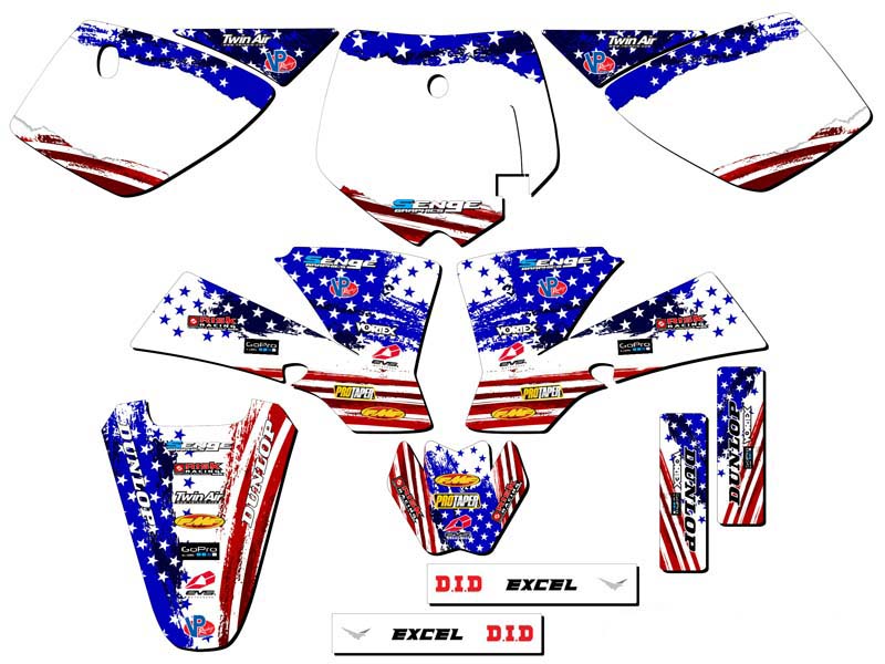 SX 50 MERICA 2002-2008 EE. UU. Senge Graphics Kit compatible con KTM - Imagen 5 de 10