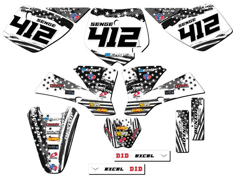 SX 50 MERICA 2002-2008 Grey Senge Graphics Kit compatible con KTM - Imagen 8 de 10