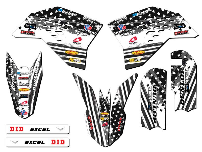 Kit de gráficos SX 50 MERICA 2009-2015 gris senge compatible con KTM - Imagen 2 de 10