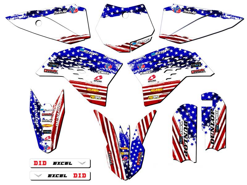 SX 50 MERICA 2009-2015 EE. UU. Senge Graphics Kit compatible con KTM - Imagen 5 de 10