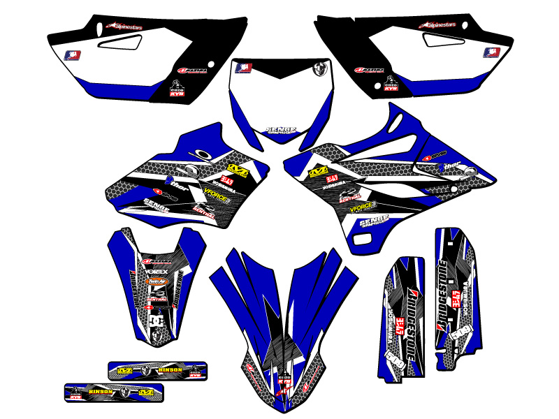 2015-2018 YZ 85 PODIUM Blue Senge Graphics Kit Compatible with Yamaha - Picture 5 of 10